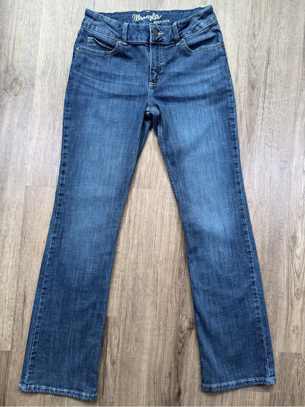 Wrangler Bootcut Jeans Medium Wash Denim Sz 9 Stretch